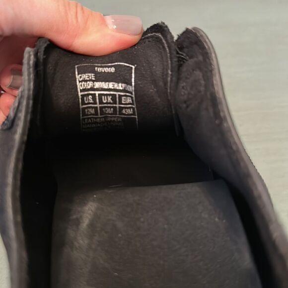 Womens Revere Crete BLACK Metallic Shoe Sneakers size 12 - Slip Resistant EUC - Picture 5 of 5